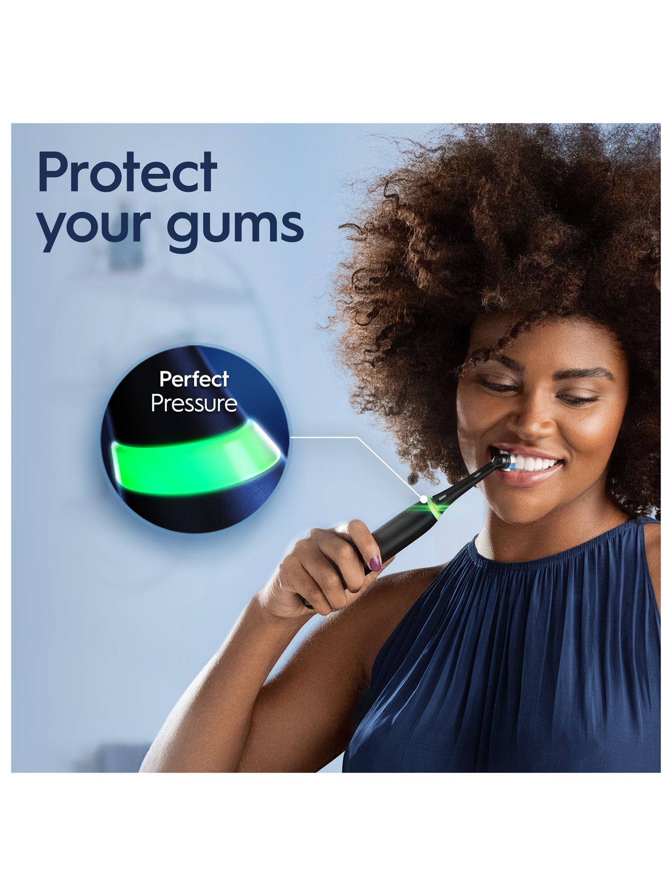  image of oral-b-io4-black-electric-toothbrushnbspwith-freenbsptravel-case
