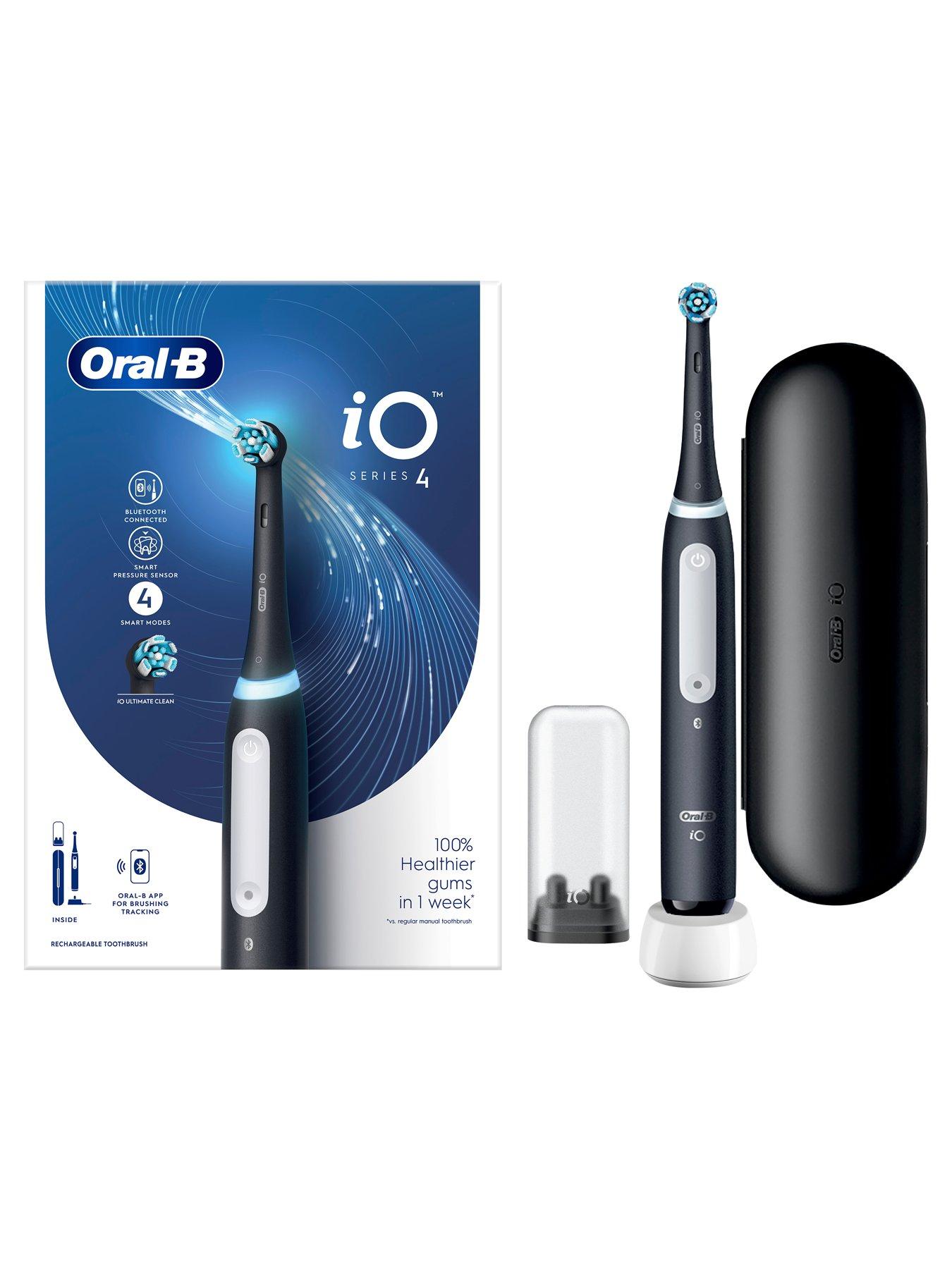  image of oral-b-io4-black-electric-toothbrushnbspwith-freenbsptravel-case