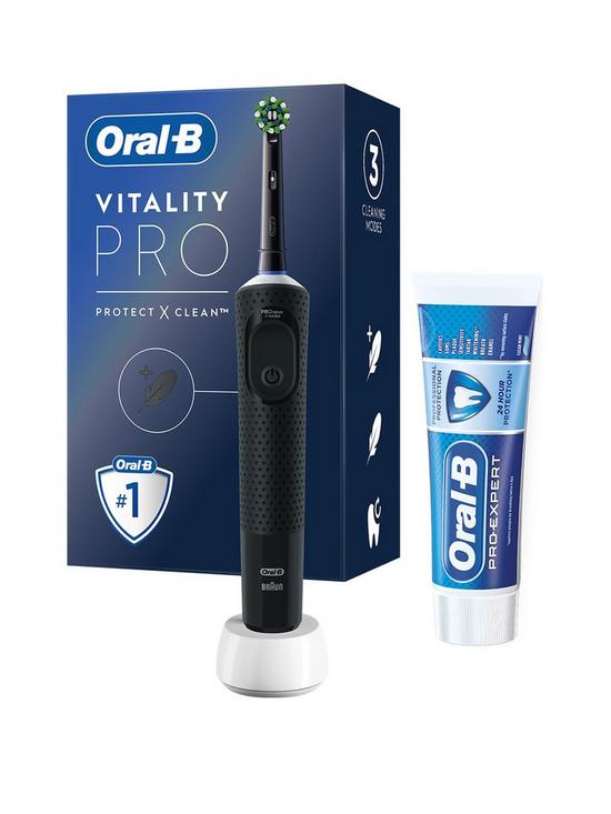 front image of oral-b-vitality-pro-black-pro-expert-75ml-paste