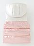  image of mini-v-by-very-girls-hooded-cut-and-sew-pearlized-gilet-whitepink