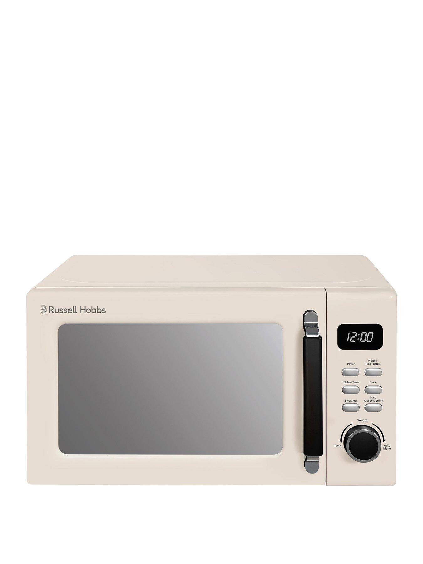 Russell Hobbs Microwave 20 Litre 800W Stylevia Digital Cream