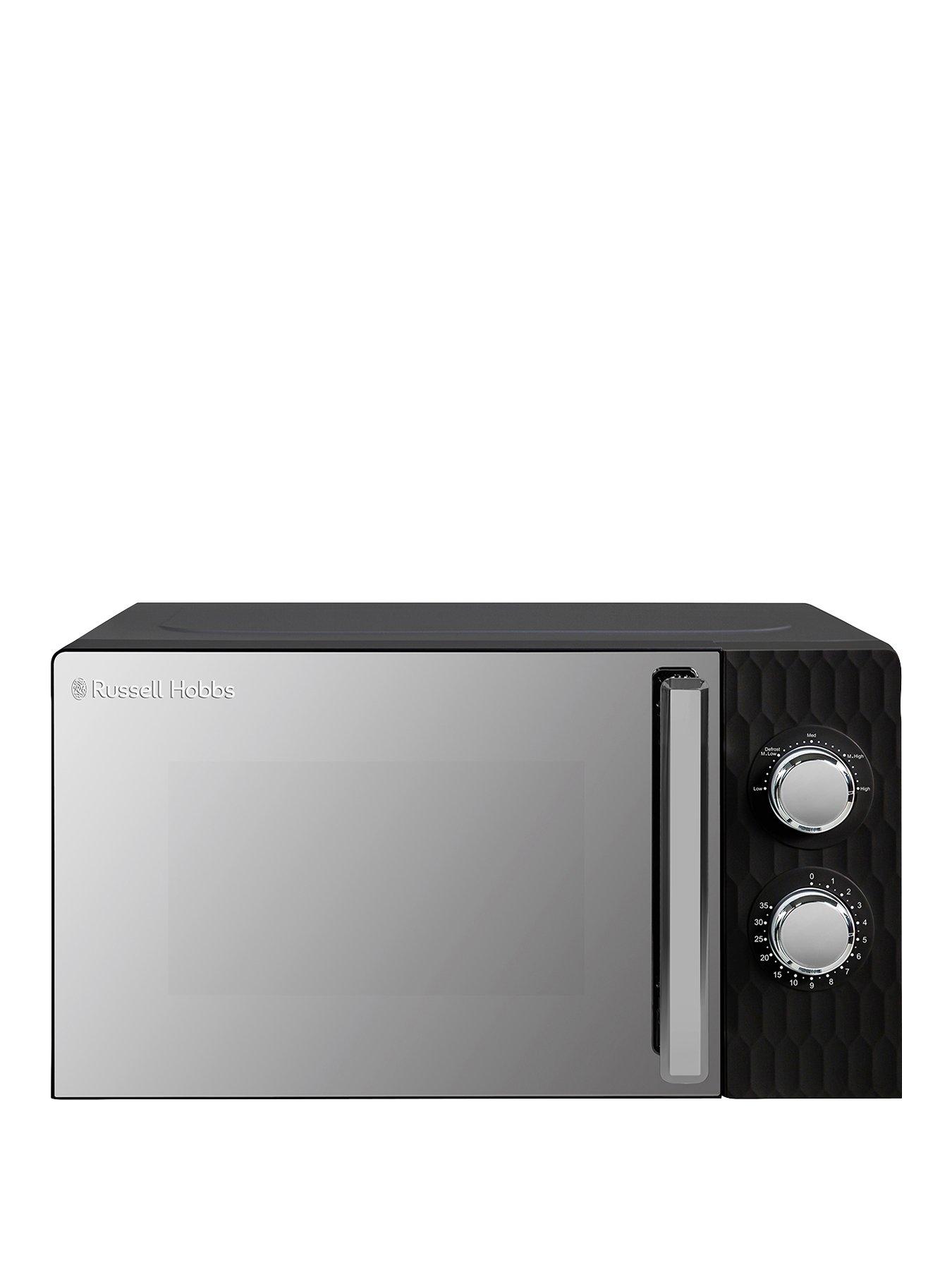 Image 1 of 6 of Russell Hobbs RHMM715B Honeycomb 17 Litre Black Manual Microwave