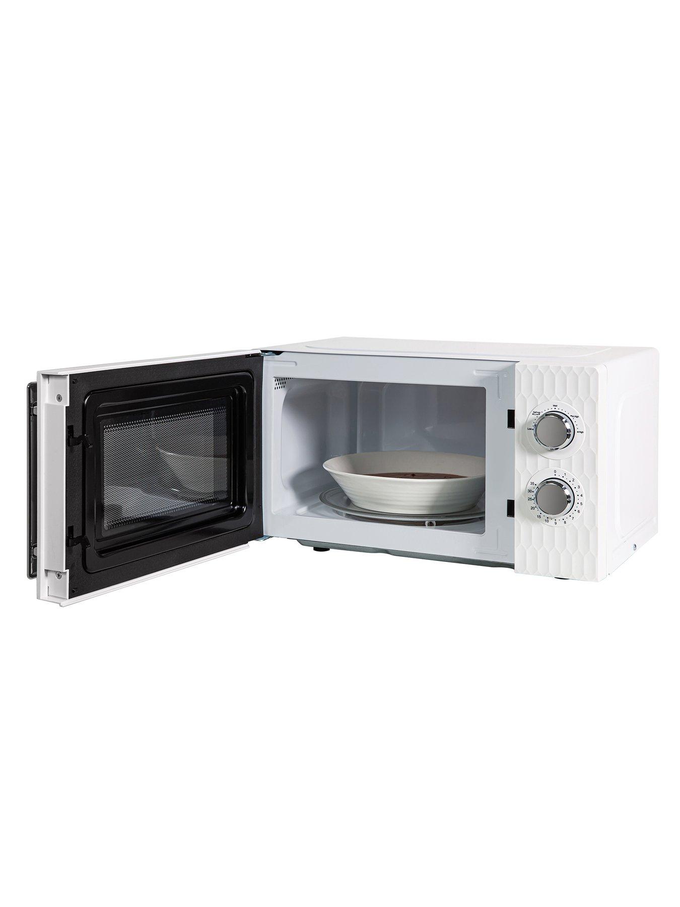 Image 6 of 6 of Russell Hobbs RHMM715 Honeycomb 17 Litre White Manual Microwave