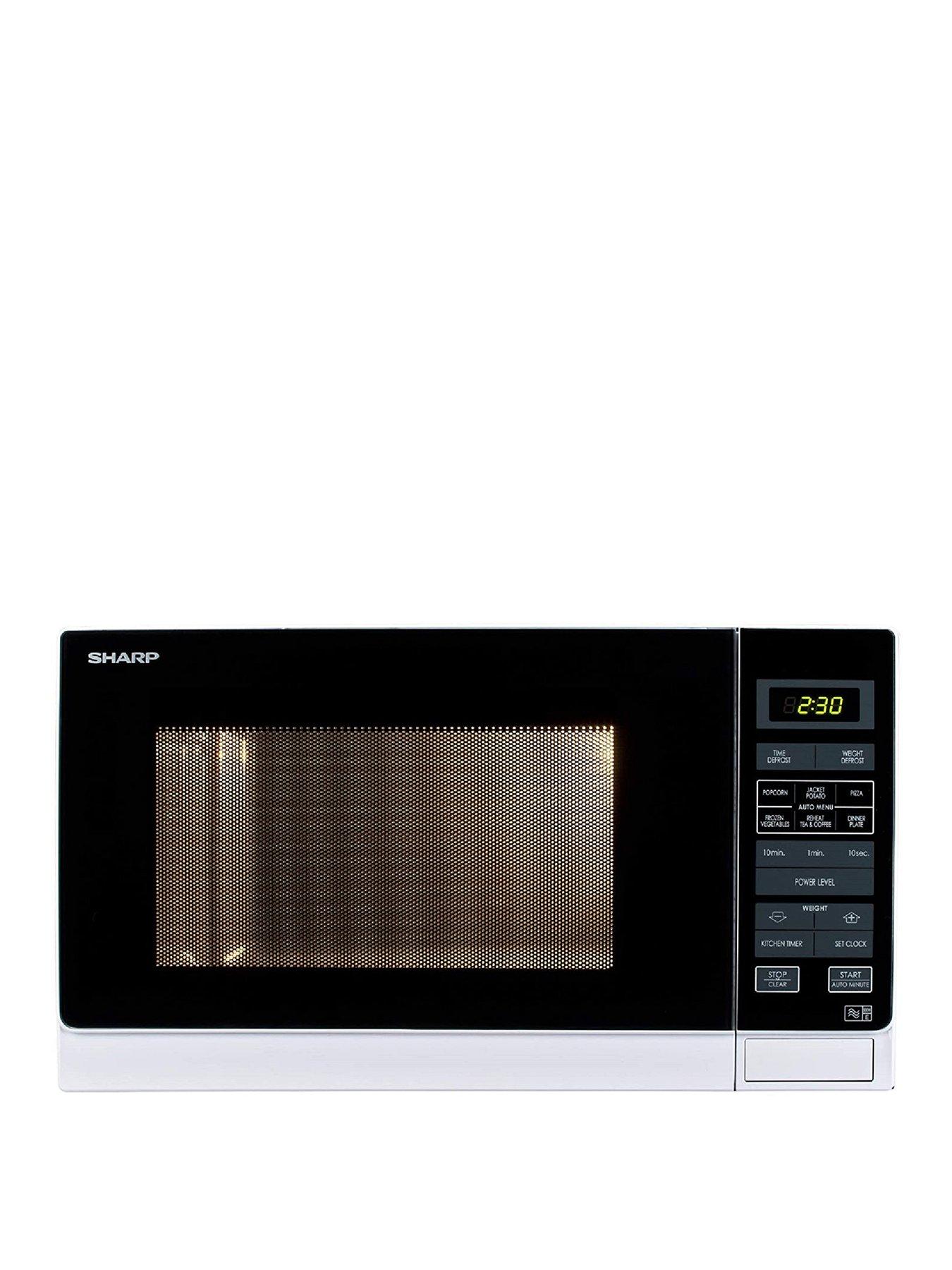 Sharp R372WM 25 Litre 900W Solo Microwave White