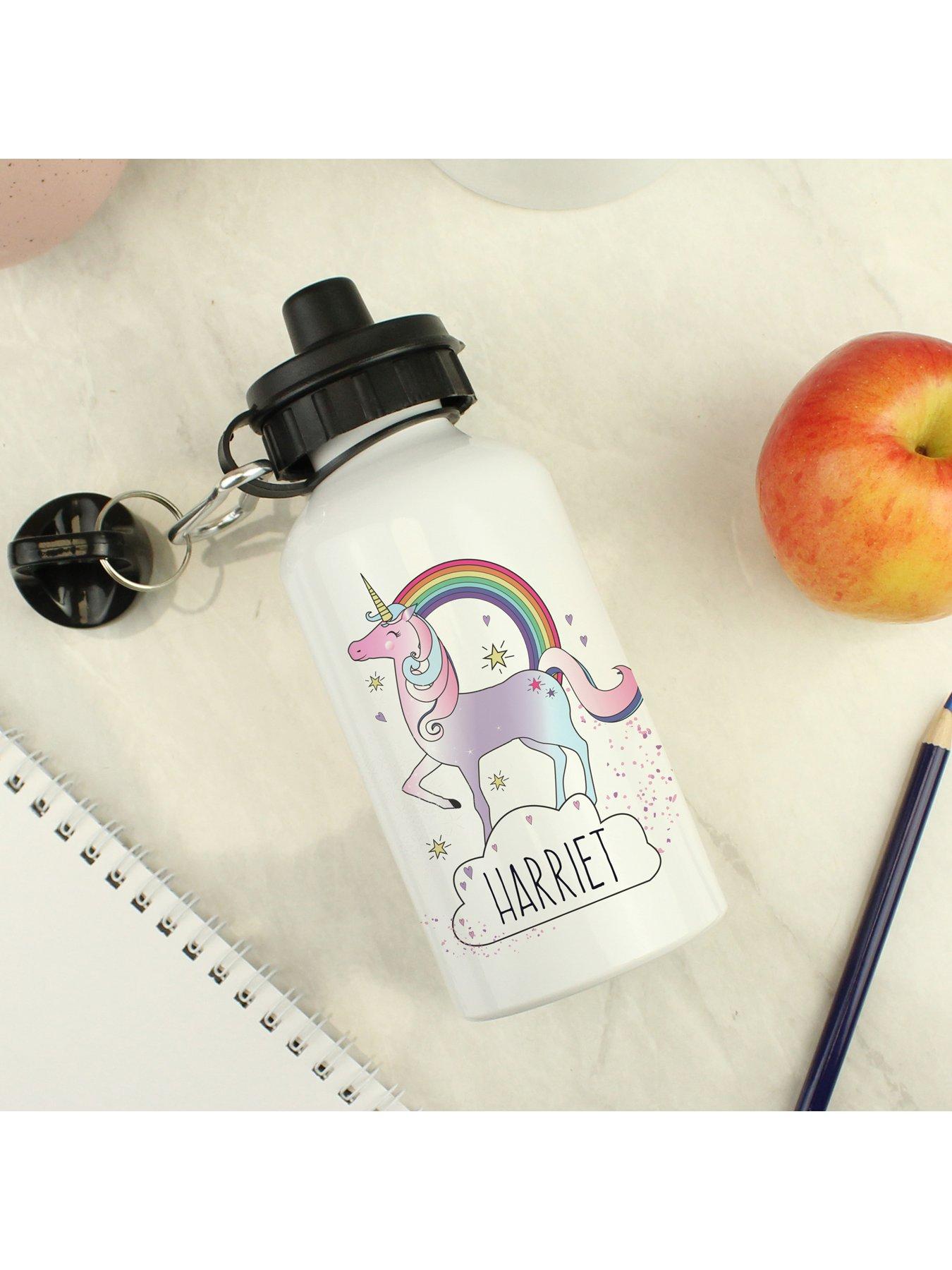 Image 2 of 3 of The Personalised Memento Company Unicorn Water Bottle