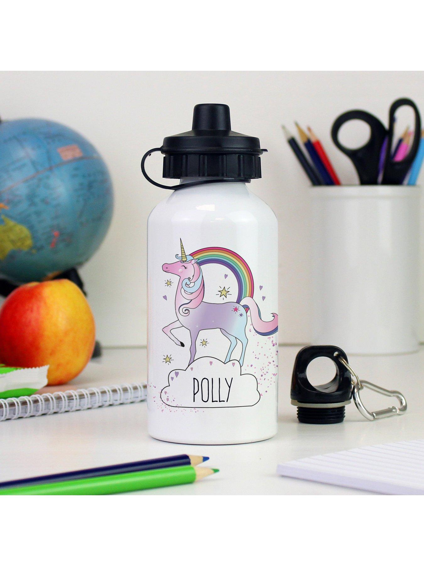 Image 3 of 3 of The Personalised Memento Company Unicorn Water Bottle