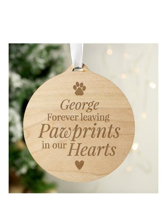 front image of the-personalised-memento-company-pet-memorial-bauble