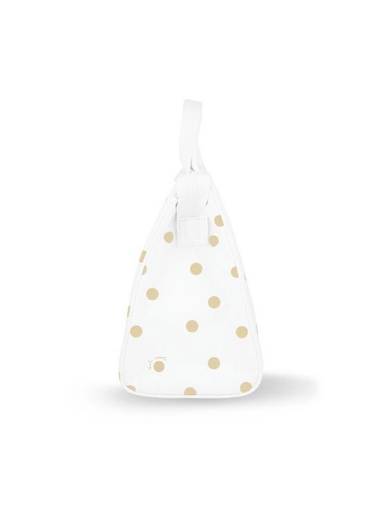 stillFront image of kate-spade-new-york-lunch-bag-gold-dot-with-script