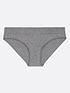  image of new-look-grey-ribbed-seamless-bikini-briefs
