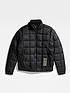  image of g-star-raw-raw-g-star-meefic-square-quilted-jacket-black