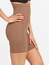  image of spanx-oncore-high-waisted-mid-thigh-short-firm-control-cafeacute-au-lait