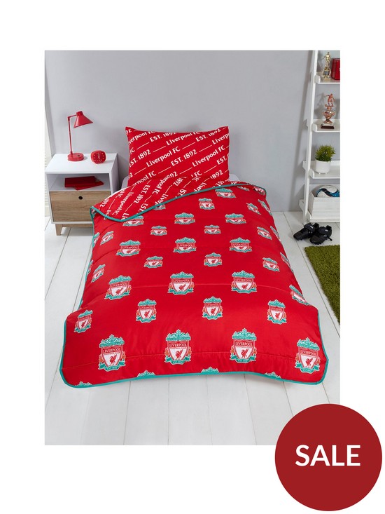 front image of liverpool-fc-single-coverless-duvet-red