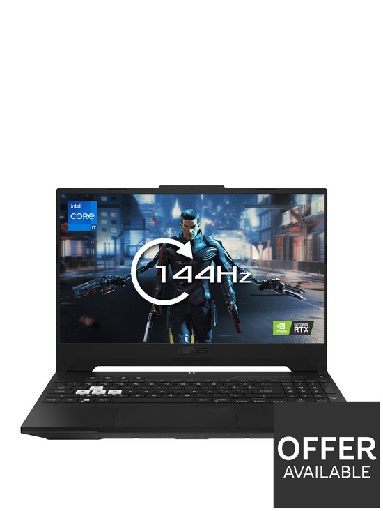 front image of asus-tuf-dash-f15-fx517zm-hn114w-gaming-laptop-156in-fhd-intel-core-i7-geforce-rtx-3060-16gb-ram-1tb-ssd