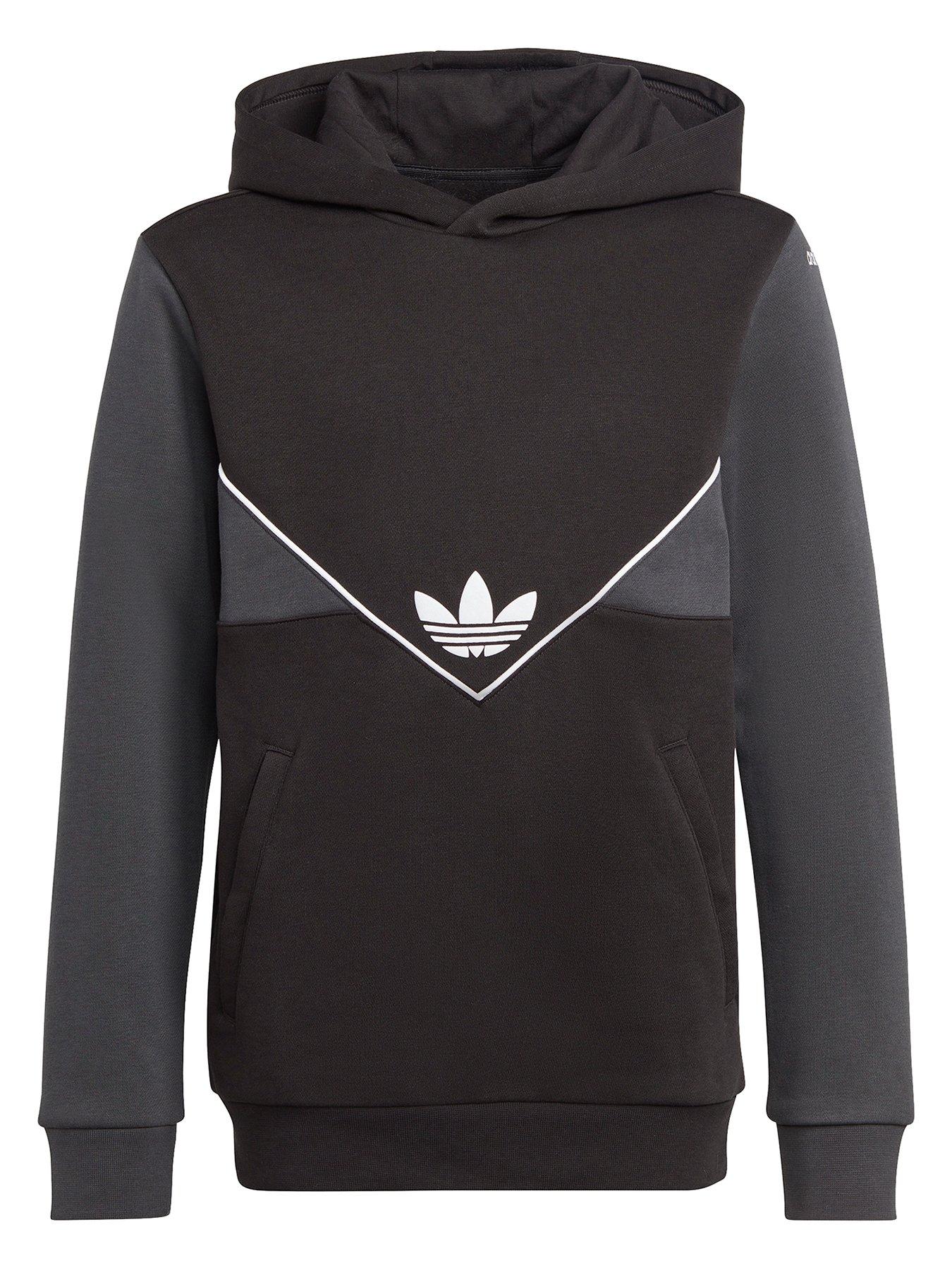 adidas Originals Junior Adicolor Trefoil Hoodie Dark Blue