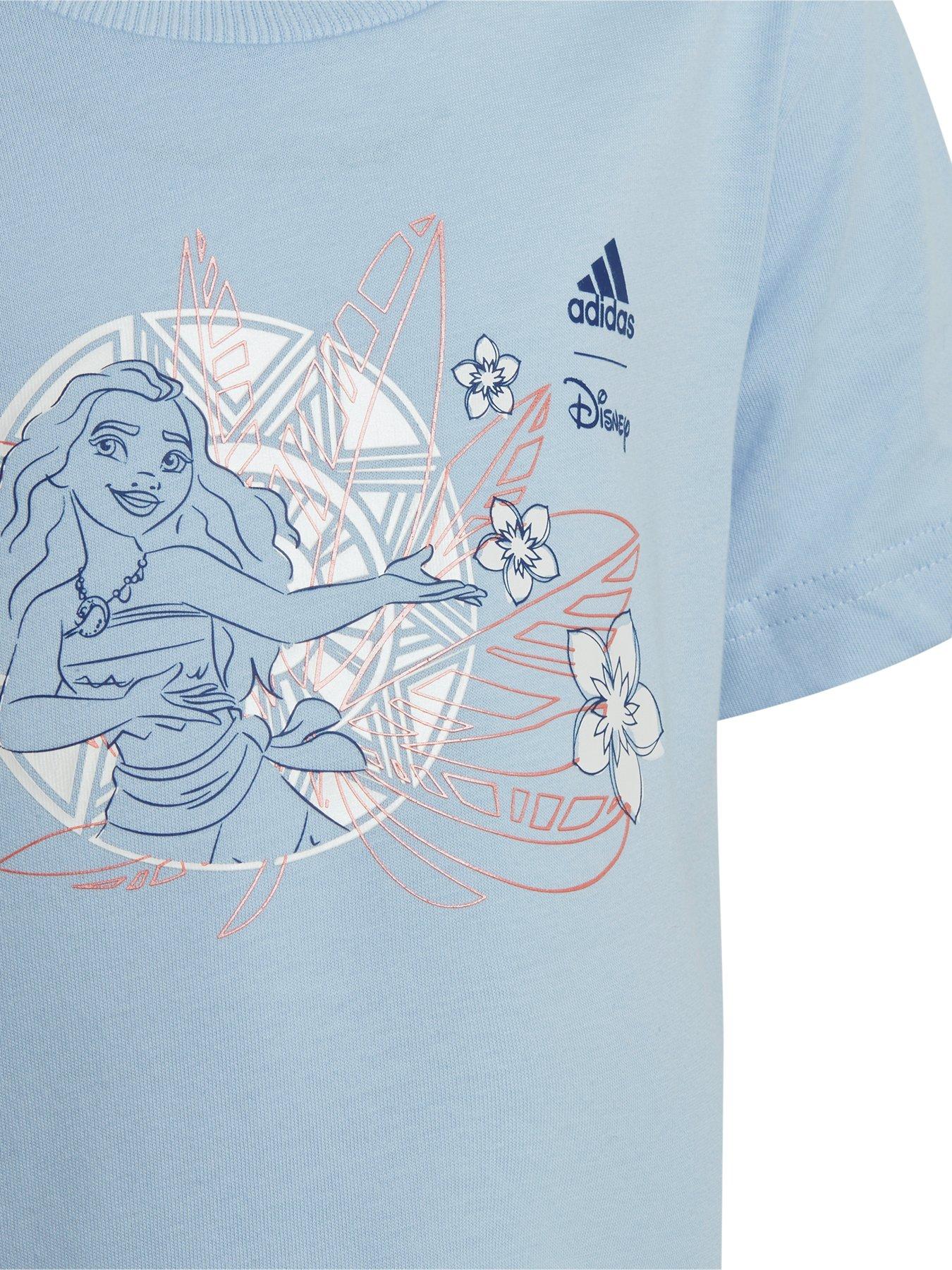  image of adidas-sportswear-girs-kids-disney-moana-tee-light-blue