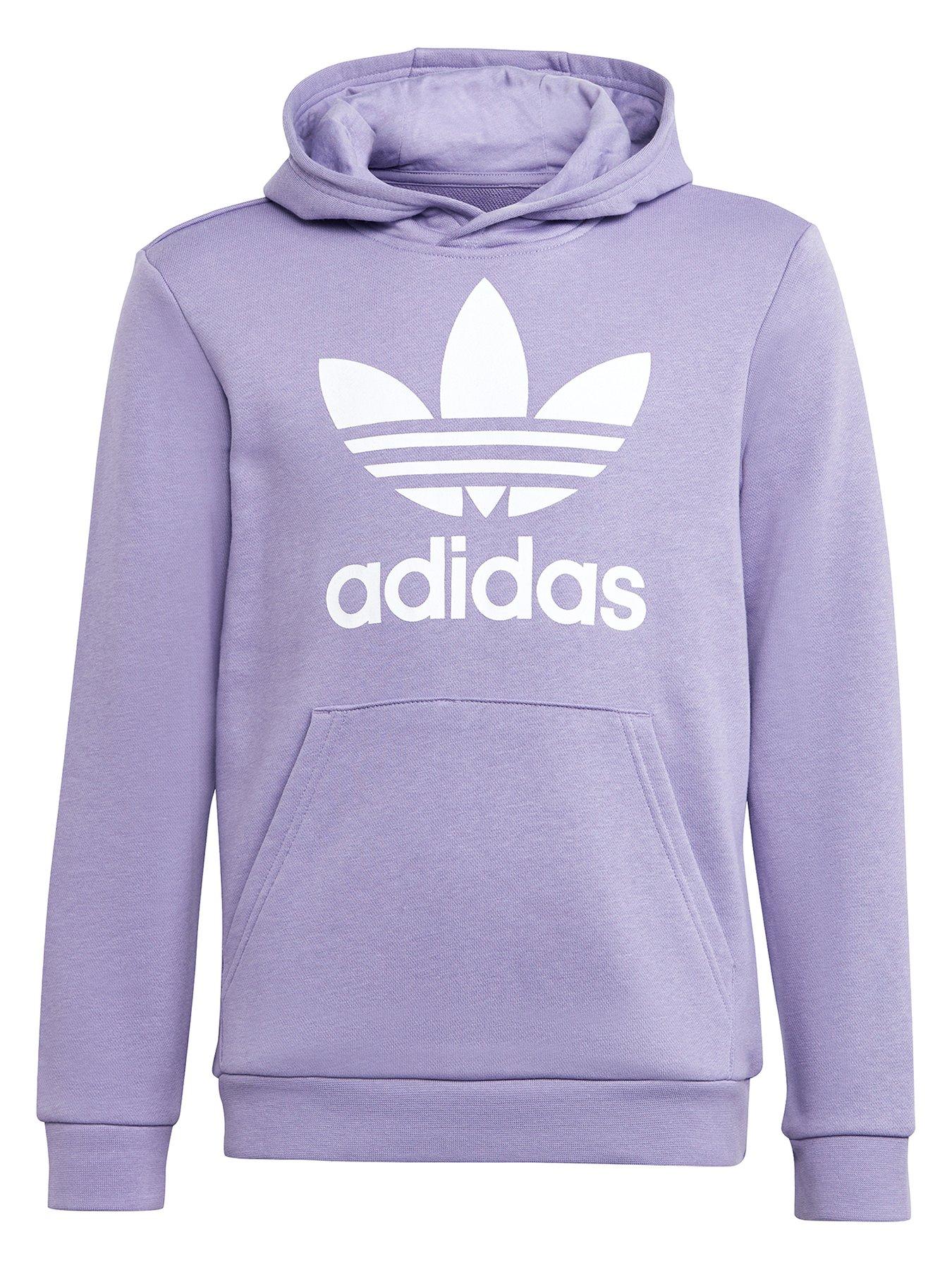 Adidas trefoil hoodie clearance girls