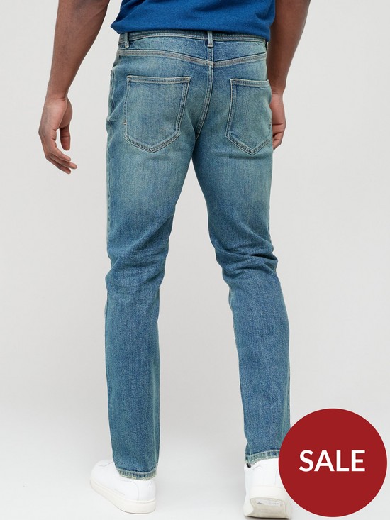 stillFront image of very-man-premium-slim-stretch-jeans--nbsplight-blue
