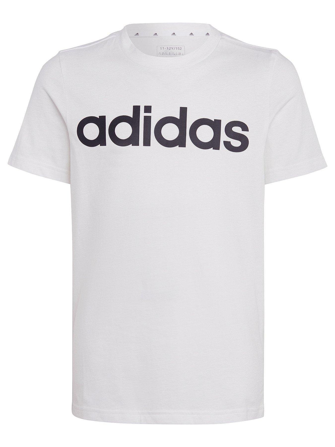 undefined Junior Essentials Short Sleeve T-Shirt  - White/Black