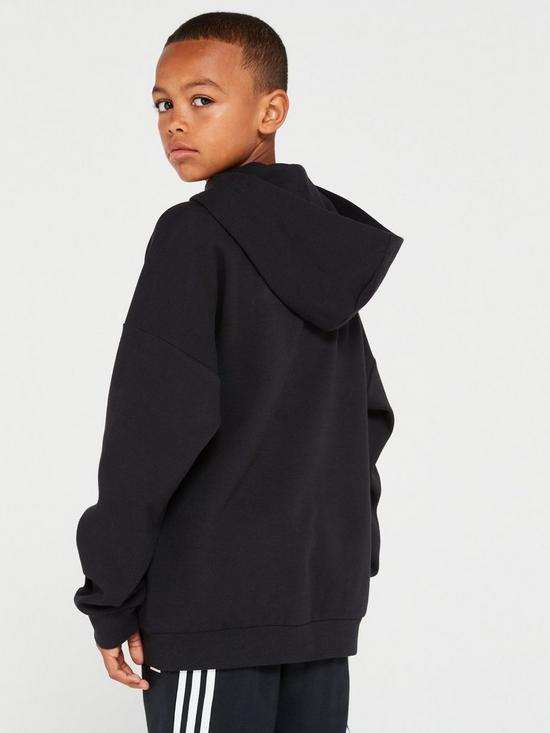 stillFront image of adidas-sportswear-unisex-junior-future-icons-badge-of-sport-logo-hoodie-black