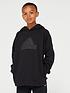  image of adidas-sportswear-unisex-junior-future-icons-badge-of-sport-logo-hoodie-black