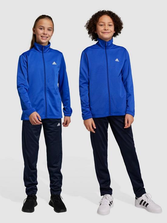 stillFront image of adidas-sportswear-junior-big-logo-tracksuit-blue