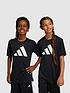  image of adidas-junior-unisex-train-essentials-logo-tee-blackwhite
