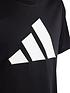  image of adidas-junior-unisex-train-essentials-logo-tee-blackwhite