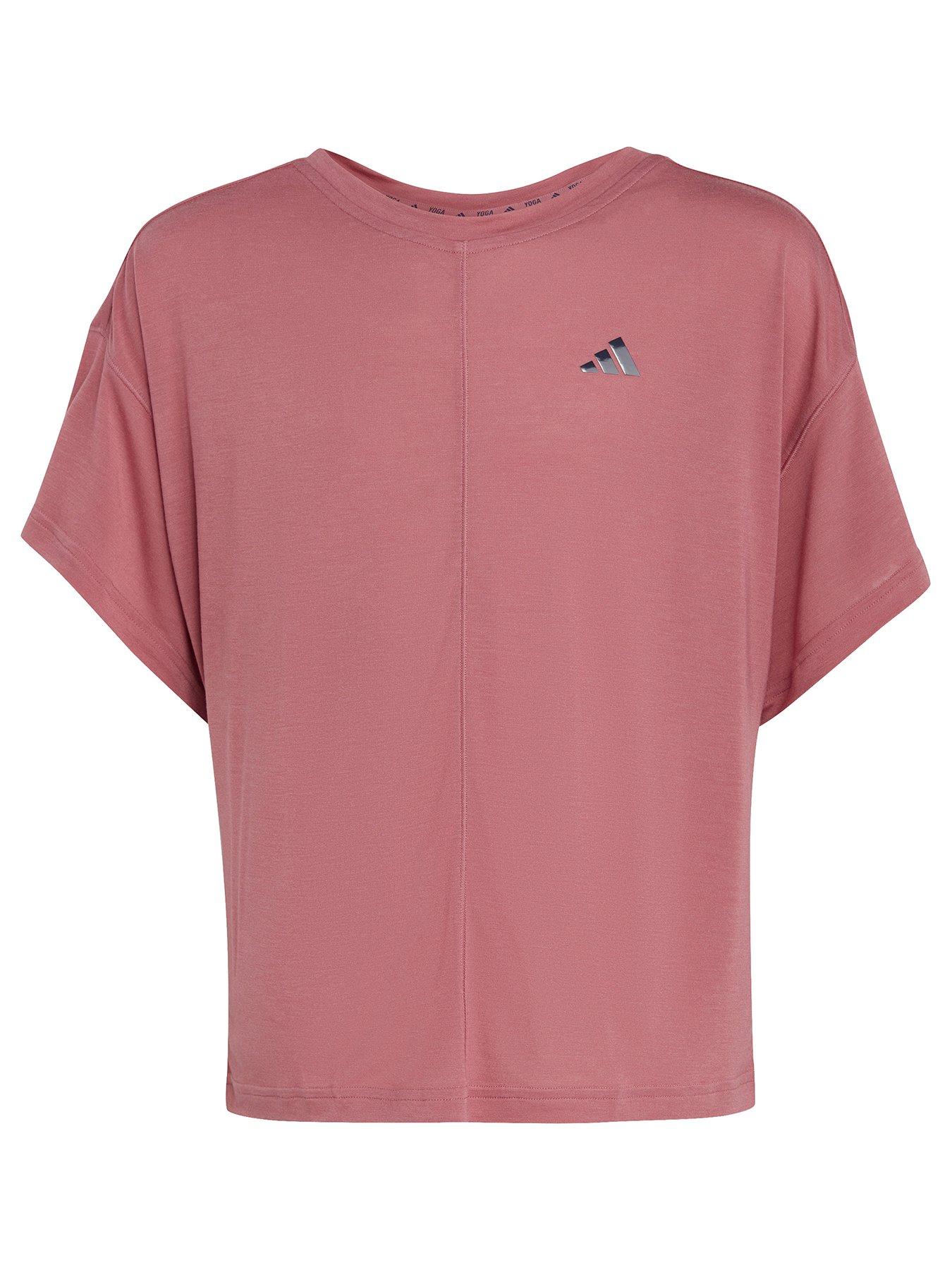 Nike, Tops, Nwt Nike Womens Yoga Core Cn Layer Short Sleeve Top Pink  Dj798