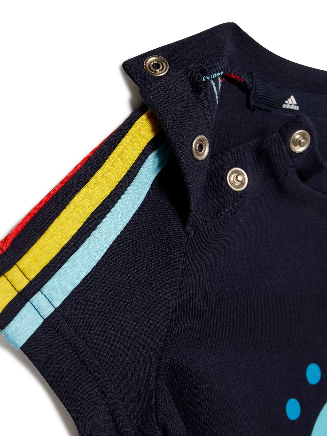  image of adidas-sportswear-unisex-infant-3-stripes-vest-amp-bib-gift-set-navy