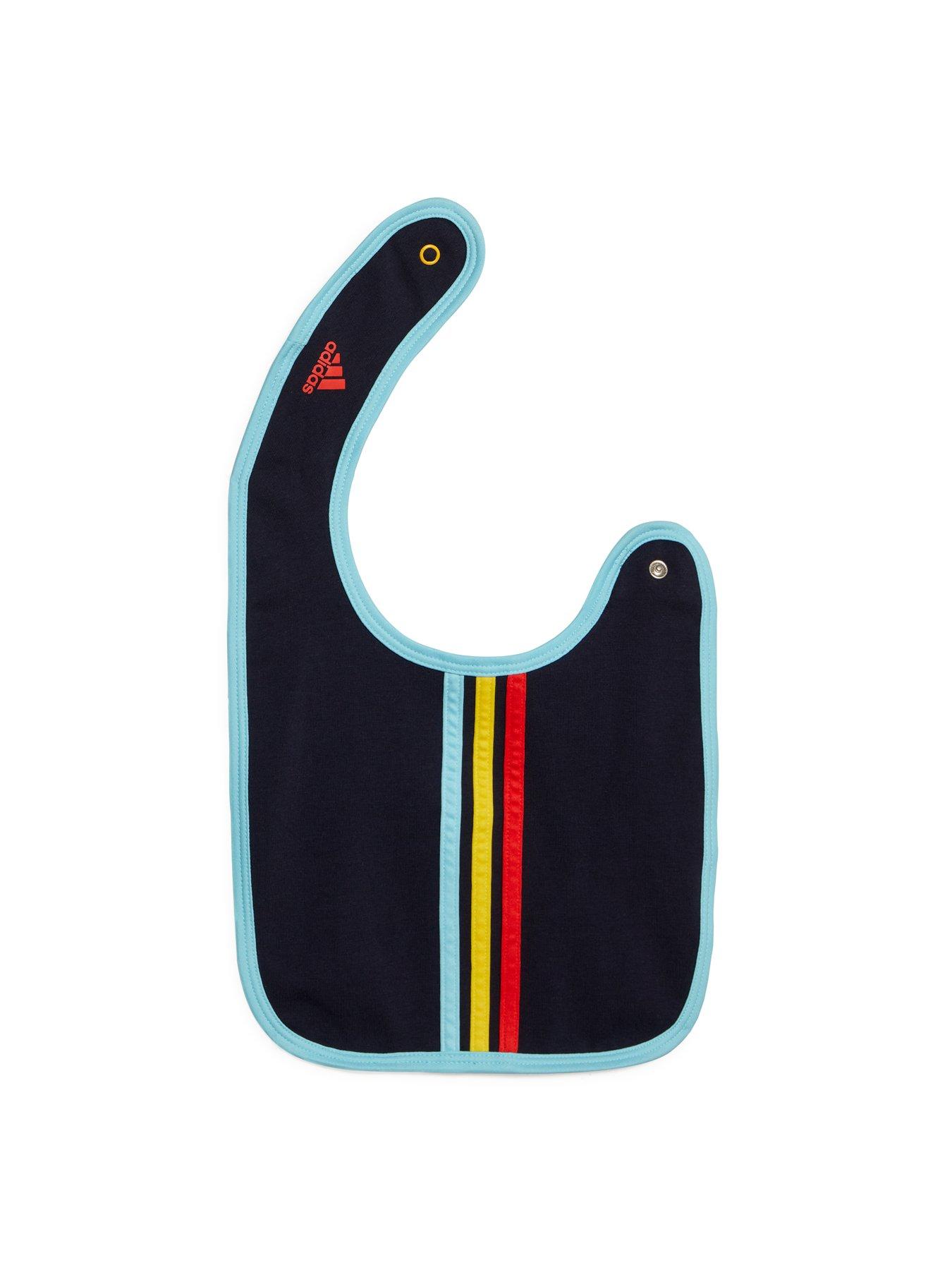  image of adidas-sportswear-unisex-infant-3-stripes-vest-amp-bib-gift-set-navy