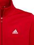  image of adidas-sportswear-junior-big-logo-tracksuit-red