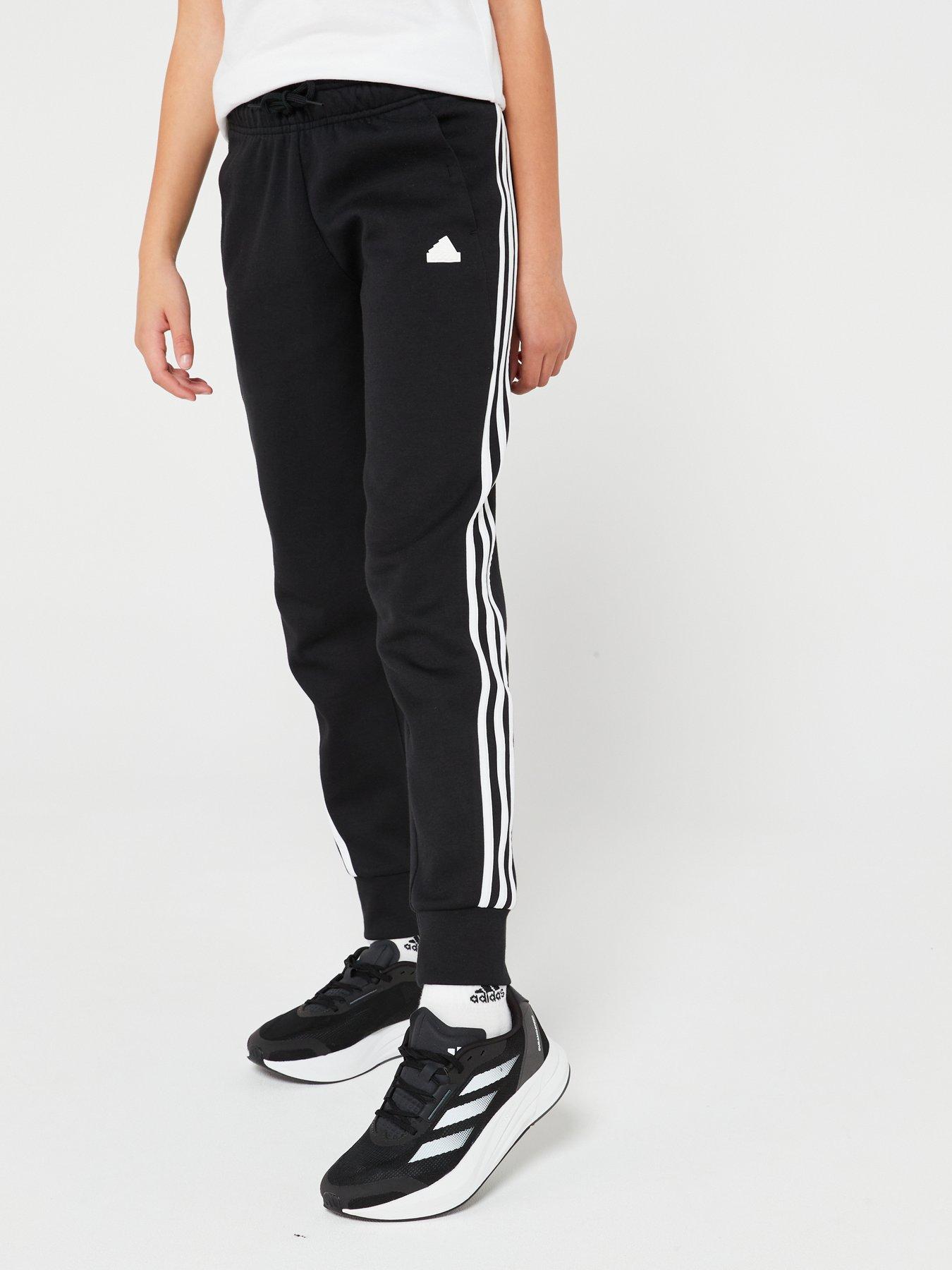 adidas Sportswear Junior Girls Future Icons 3 Stripes Pant Black littlewoods