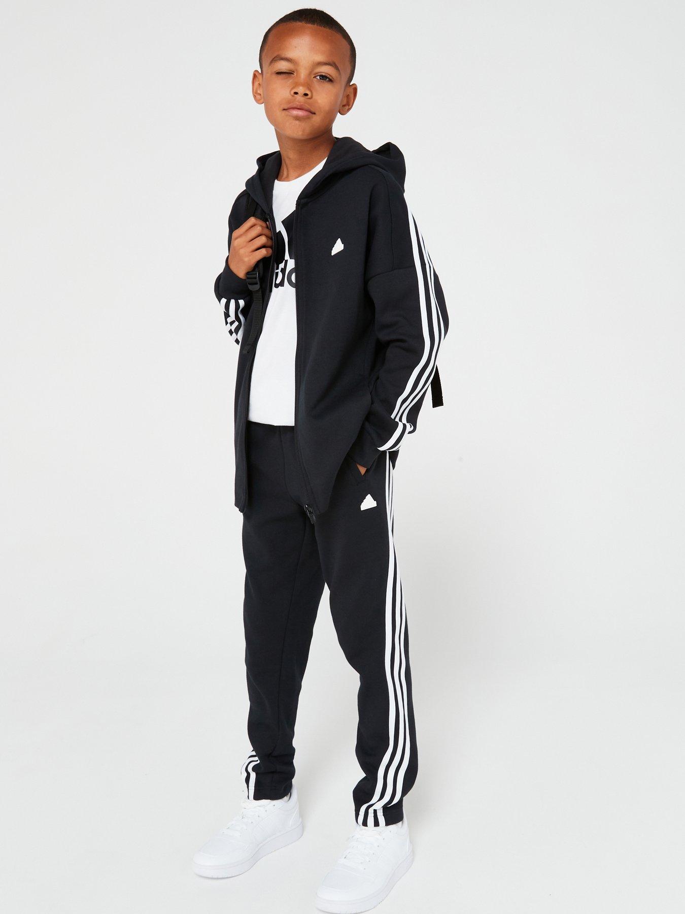 adidas Sportswear Unisex Junior Future Icons 3 Stripe Pant - Black/White