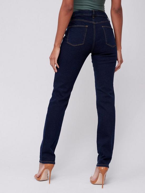stillFront image of everyday-isabelle-high-rise-slim-jean-rinse-blue