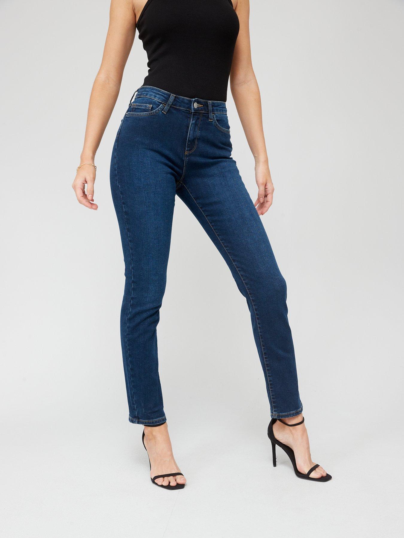 front image of everyday-short-isabelle-high-rise-slim-jean-indigo