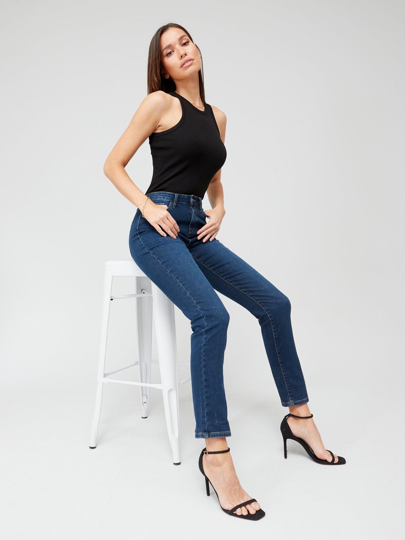  image of everyday-short-isabelle-high-rise-slim-jean-indigo