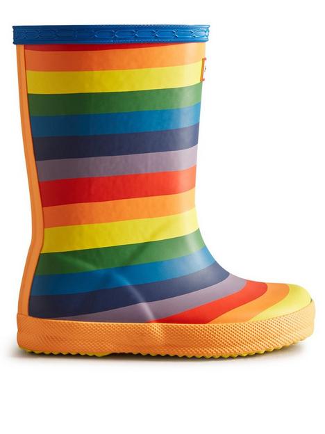 hunter-first-classic-rainbow-wellington-boot