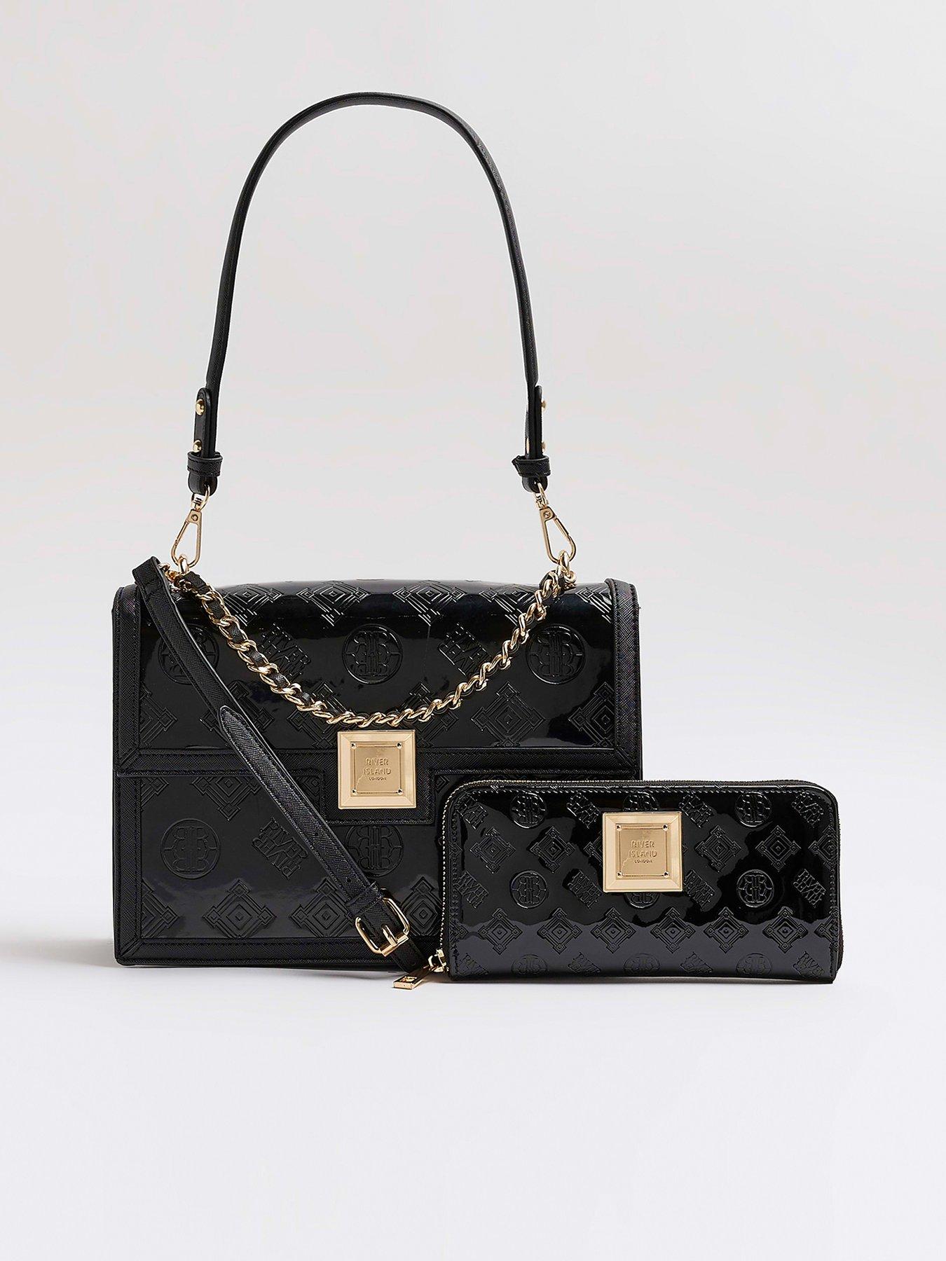 Womens Bags Top-handle bags Public Desire Synthetic Central Black Teddy Shoulder Handbag 
