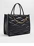  image of river-island-quilted-pin-stud-tote-bag-black