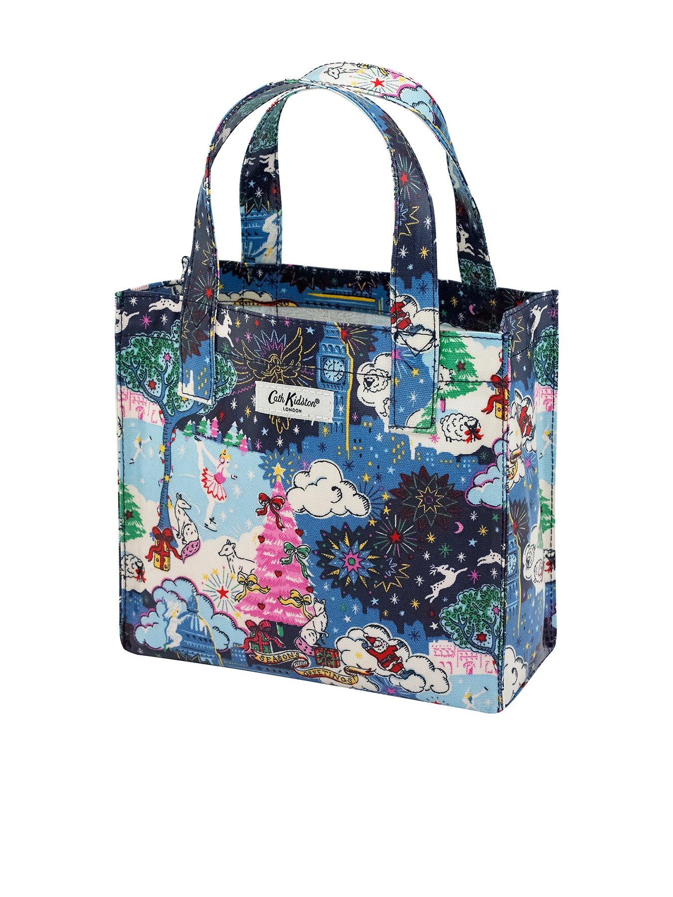  image of cath-kidston-christmas-small-bookbag-navy