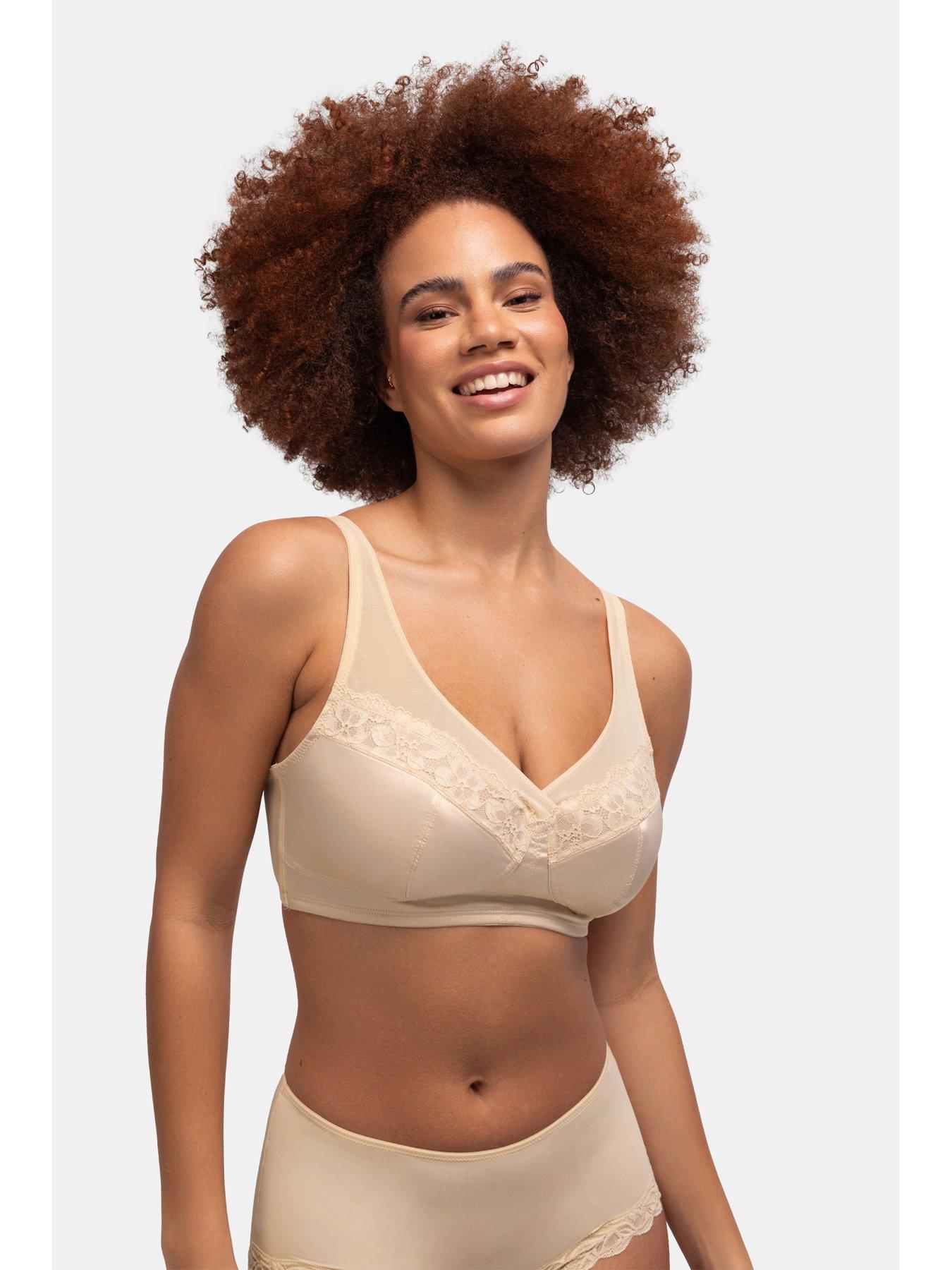 Image 3 of 5 of DORINA Teagan Full Cup Wireless Non Padded Minimizer - Beige