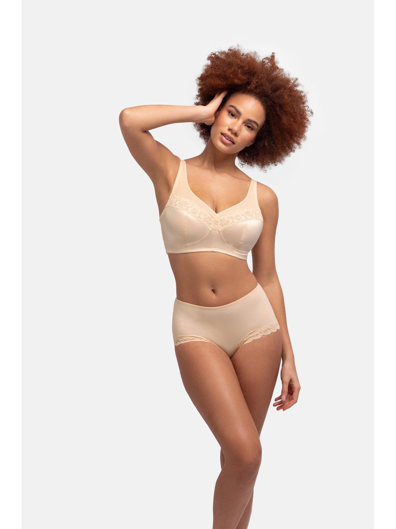 Image 4 of 5 of DORINA Teagan Full Cup Wireless Non Padded Minimizer - Beige