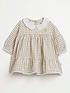  image of river-island-baby-baby-girls-gingham-smock-dress-and-knicker-set-beige