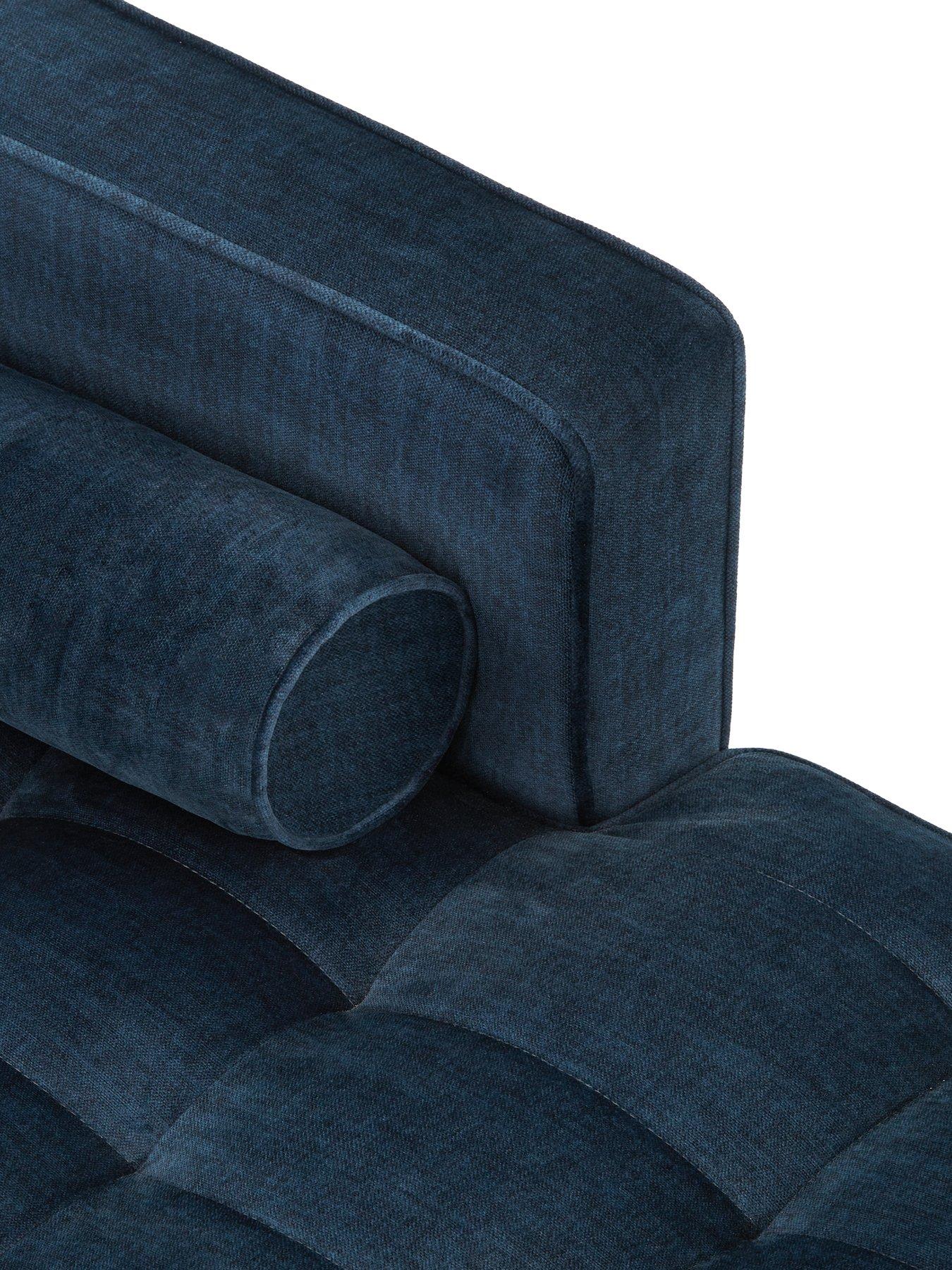  image of very-home-new-orleansnbspfabricnbsp3-seater-right-hand-chaise-sofa-navy