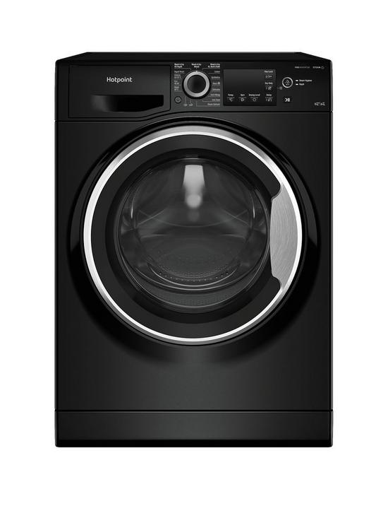 front image of hotpoint-ndb9635bsuk-db-96kg-1400rpm-washer-dryer-black-amp-silver