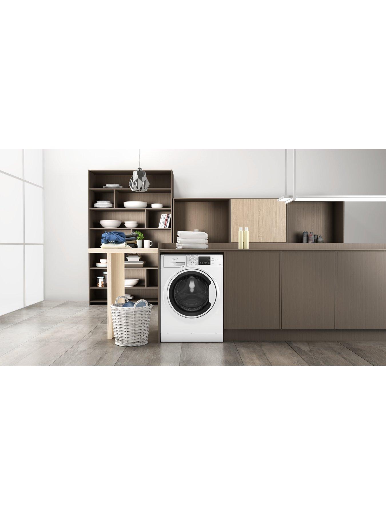  image of hotpoint-ndb9635wuk-db-96kg-1400-rpm-washer-dryers-white