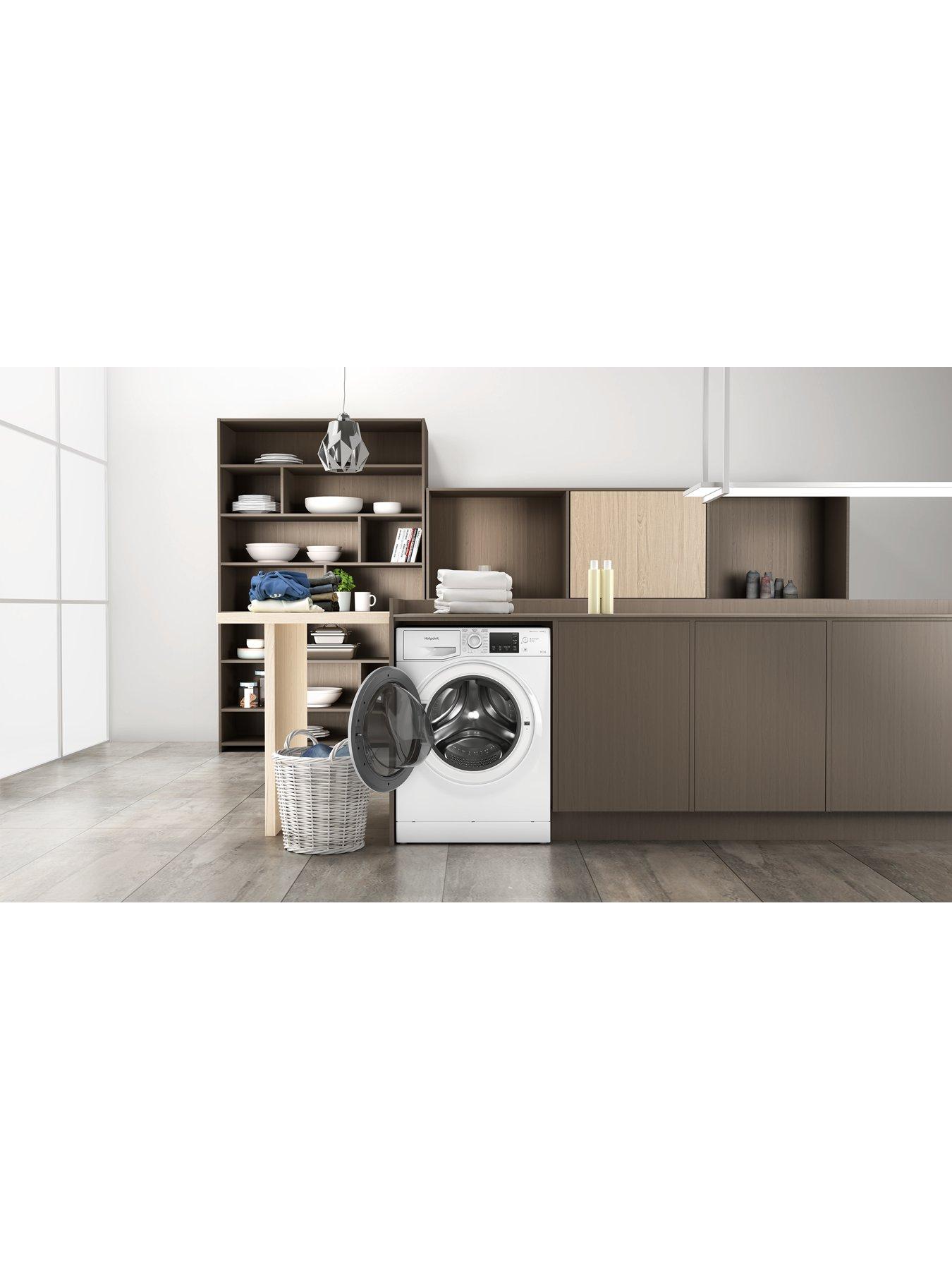  image of hotpoint-ndb9635wuk-db-96kg-1400-rpm-washer-dryers-white