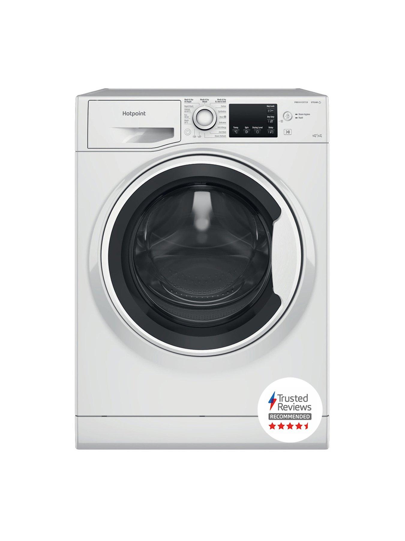 image of hotpoint-ndb9635wuk-db-96kg-1400-rpm-washer-dryers-white