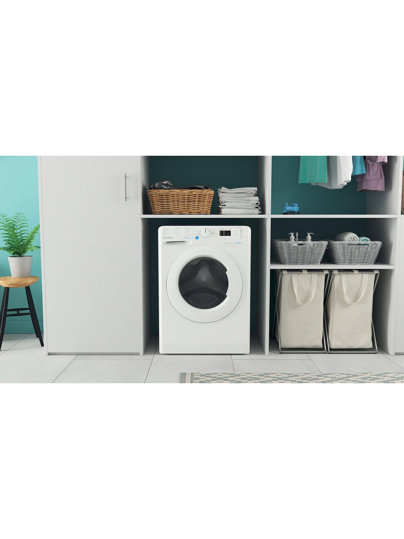  image of indesit-bwa81684xwukn-8kg-load-1600rpm-spin-washing-machine-white