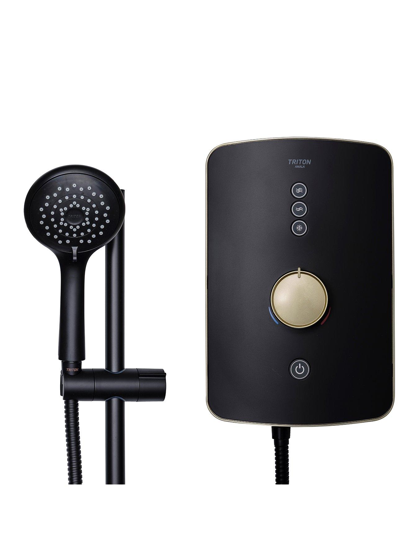 undefined Amala Metallic 9.5kW Electric Shower - Brushed Brass